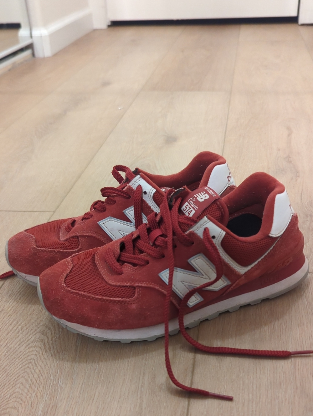 New Balance Kids' 574 Crimson